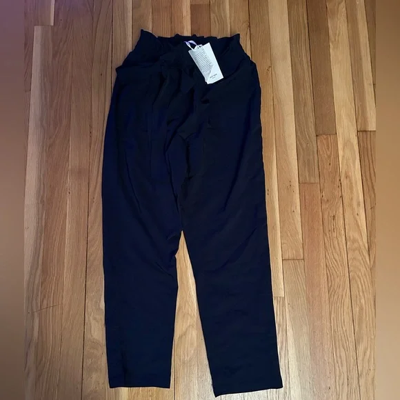 GRACE KARIN Women's Paper Bag Waist Pants Slim Fit Casual Office Pencil Pants - Picture 4 of 9